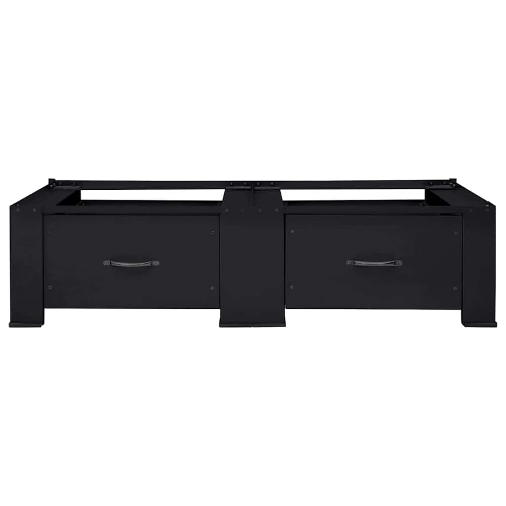 Vaskemaskine Pedestal 2 stk. Sort 127 x 54,5 x 32,5 cm Stål