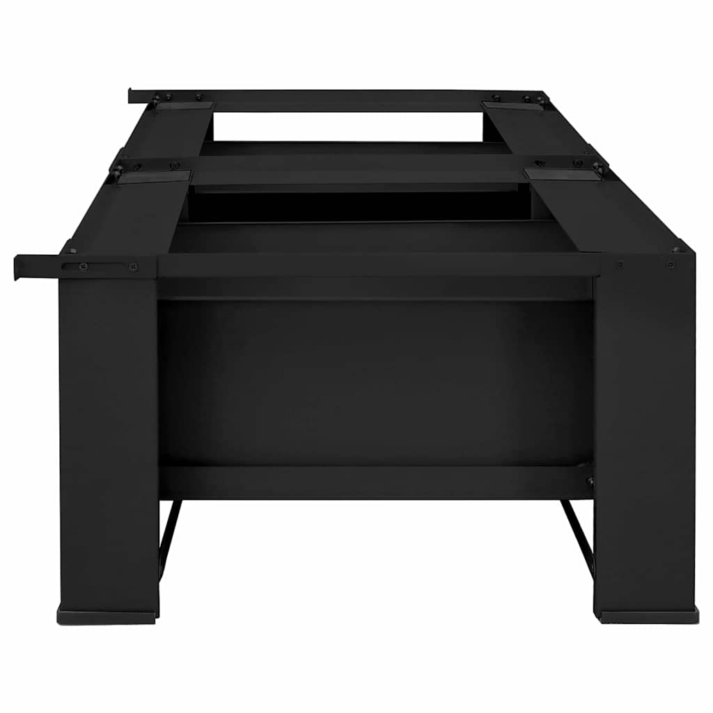 Vaskemaskine Pedestal 2 stk. Sort 127 x 54,5 x 32,5 cm Stål