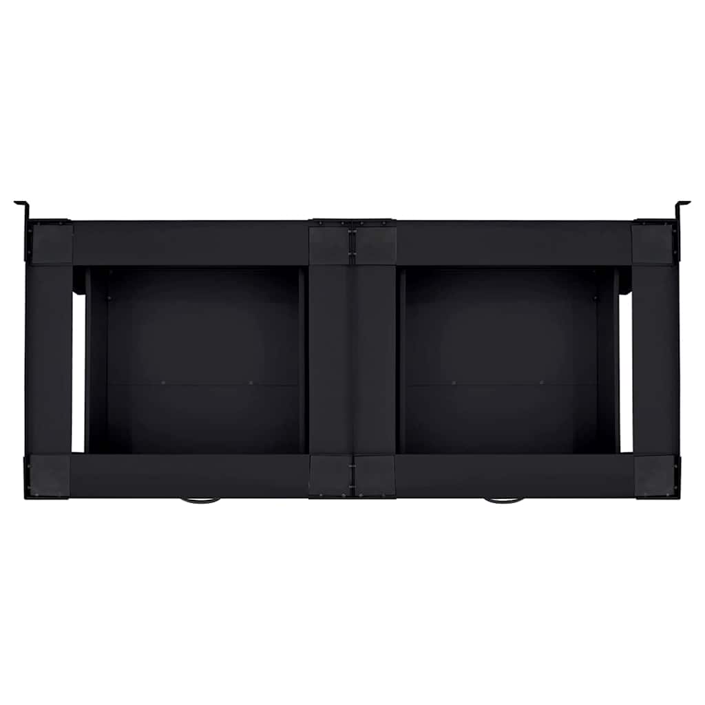 Vaskemaskine Pedestal 2 stk. Sort 127 x 54,5 x 32,5 cm Stål