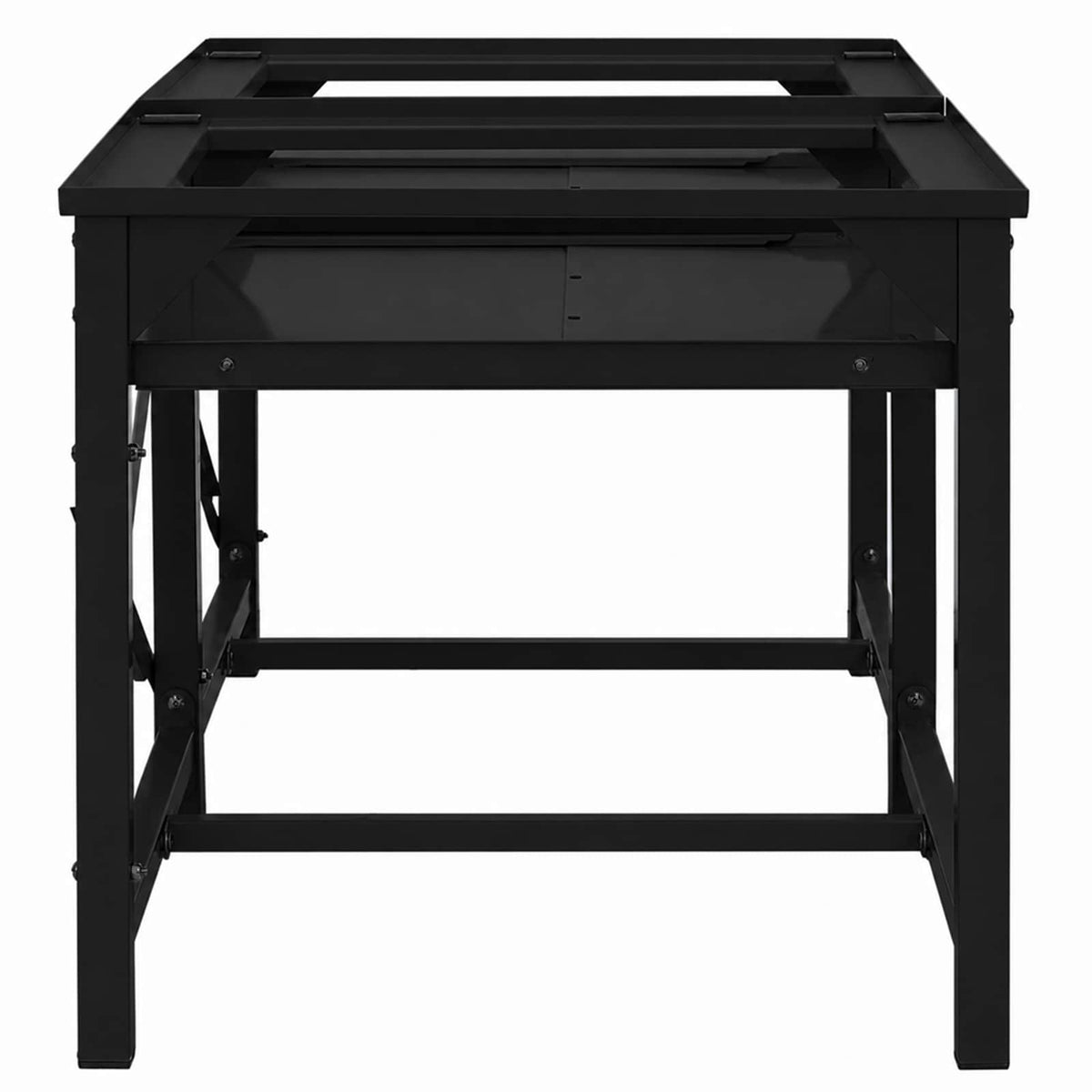 Vaskemaskine Pedestal 2 stk. Sort 120 x 56 x 52 cm Stål