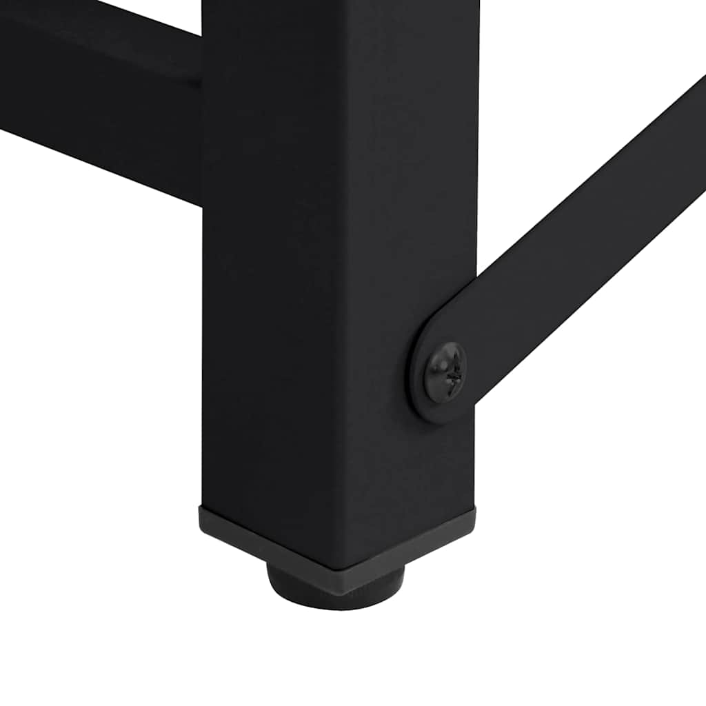 Vaskemaskine Pedestal 2 stk. Sort 124,5 x 61,5 x 32,5 cm Stål