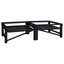 Vaskemaskine Pedestal 2 stk. Sort 124,5 x 61,5 x 32,5 cm Stål