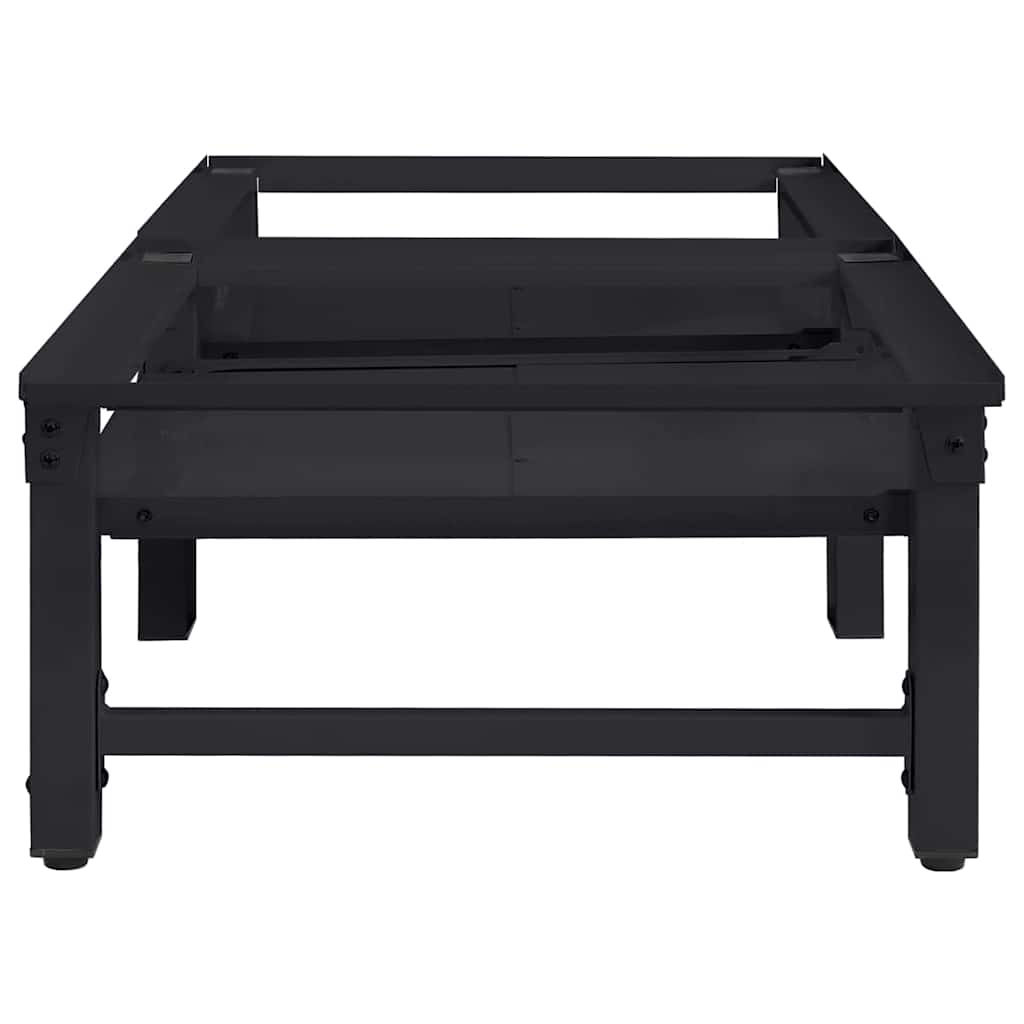 Vaskemaskine Pedestal 2 stk. Sort 124,5 x 61,5 x 32,5 cm Stål