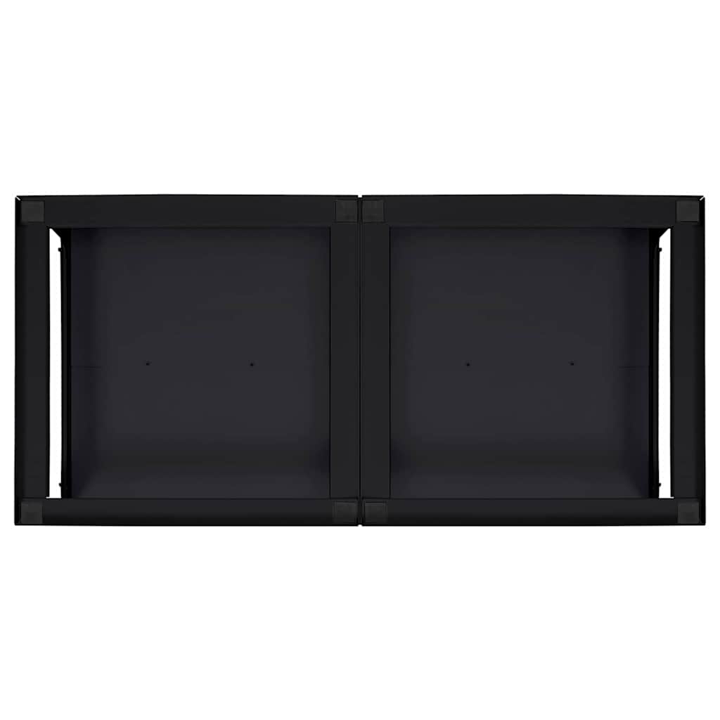 Vaskemaskine Pedestal 2 stk. Sort 124,5 x 61,5 x 32,5 cm Stål
