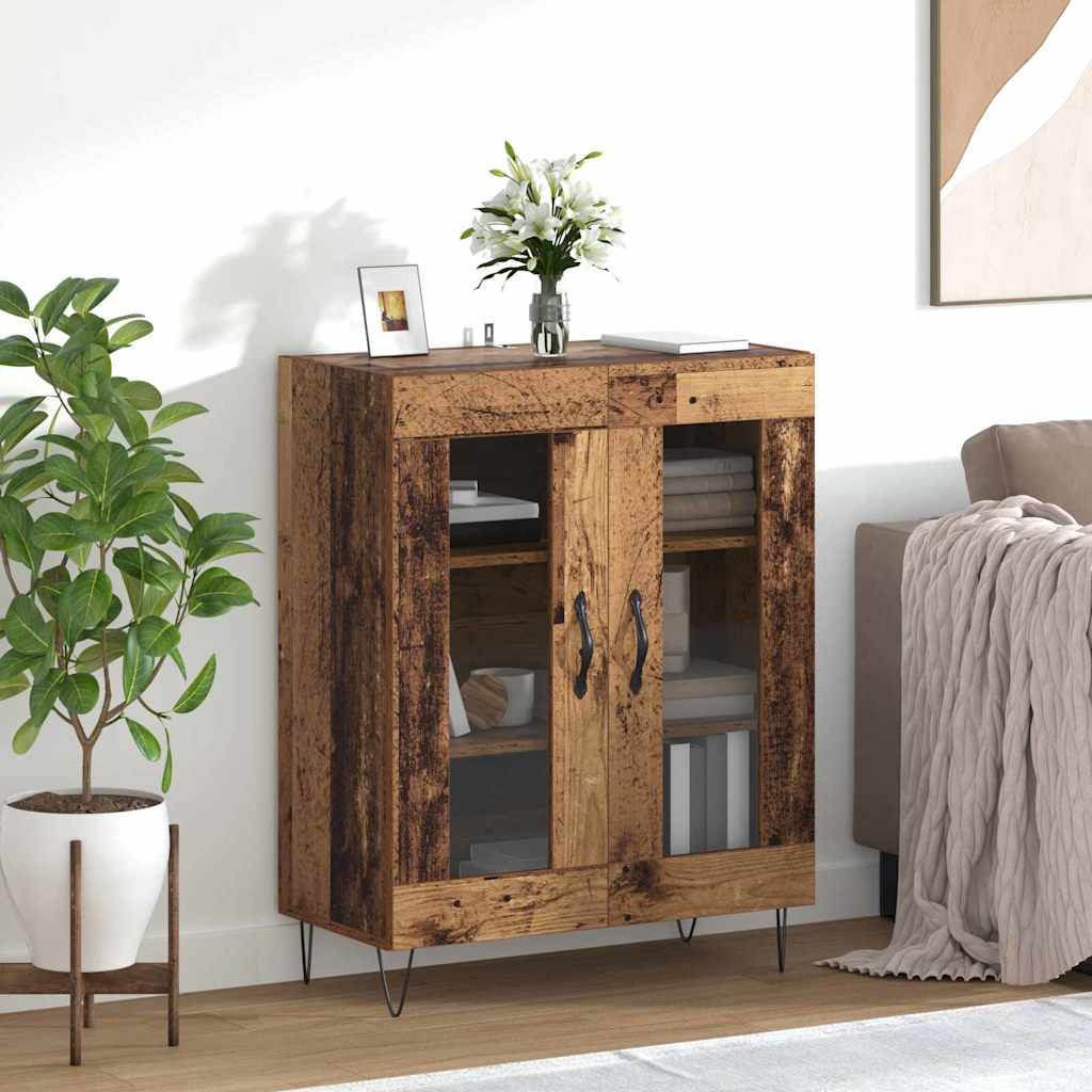 Sideboard Gammelt træ 69,5 x 34 x 90 cm Konstrueret træ
