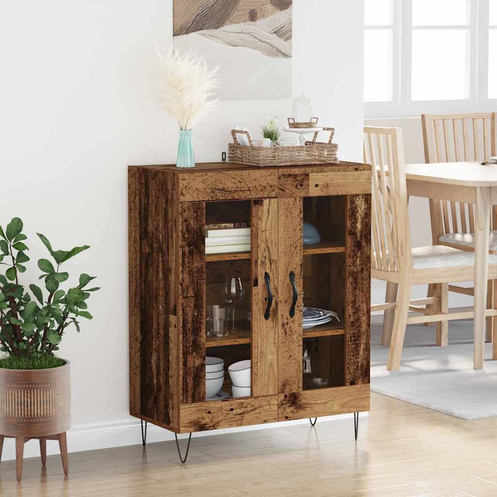 Sideboard Gammelt træ 69,5 x 34 x 90 cm Konstrueret træ