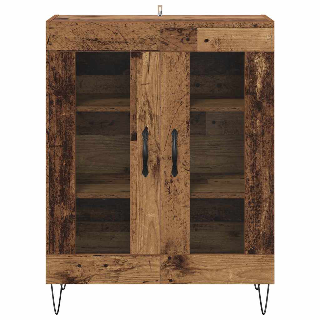 Sideboard Gammelt træ 69,5 x 34 x 90 cm Konstrueret træ