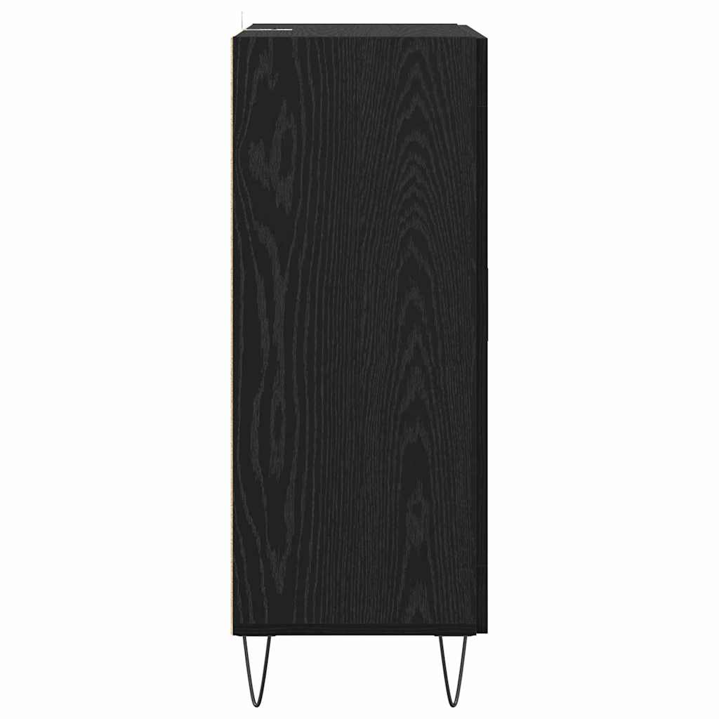 Sideboard Sort eg 69,5 x 34 x 90 cm Konstrueret træ