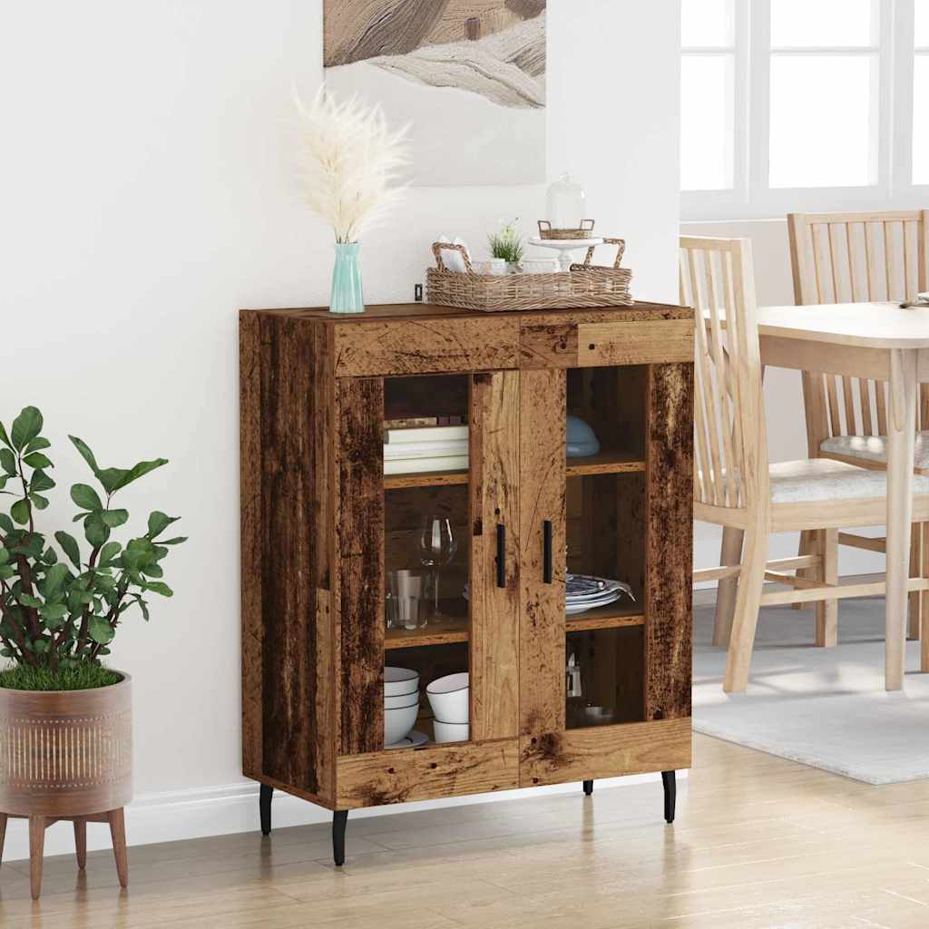 Sideboard Gammelt træ 69,5 x 34 x 90 cm Konstrueret træ