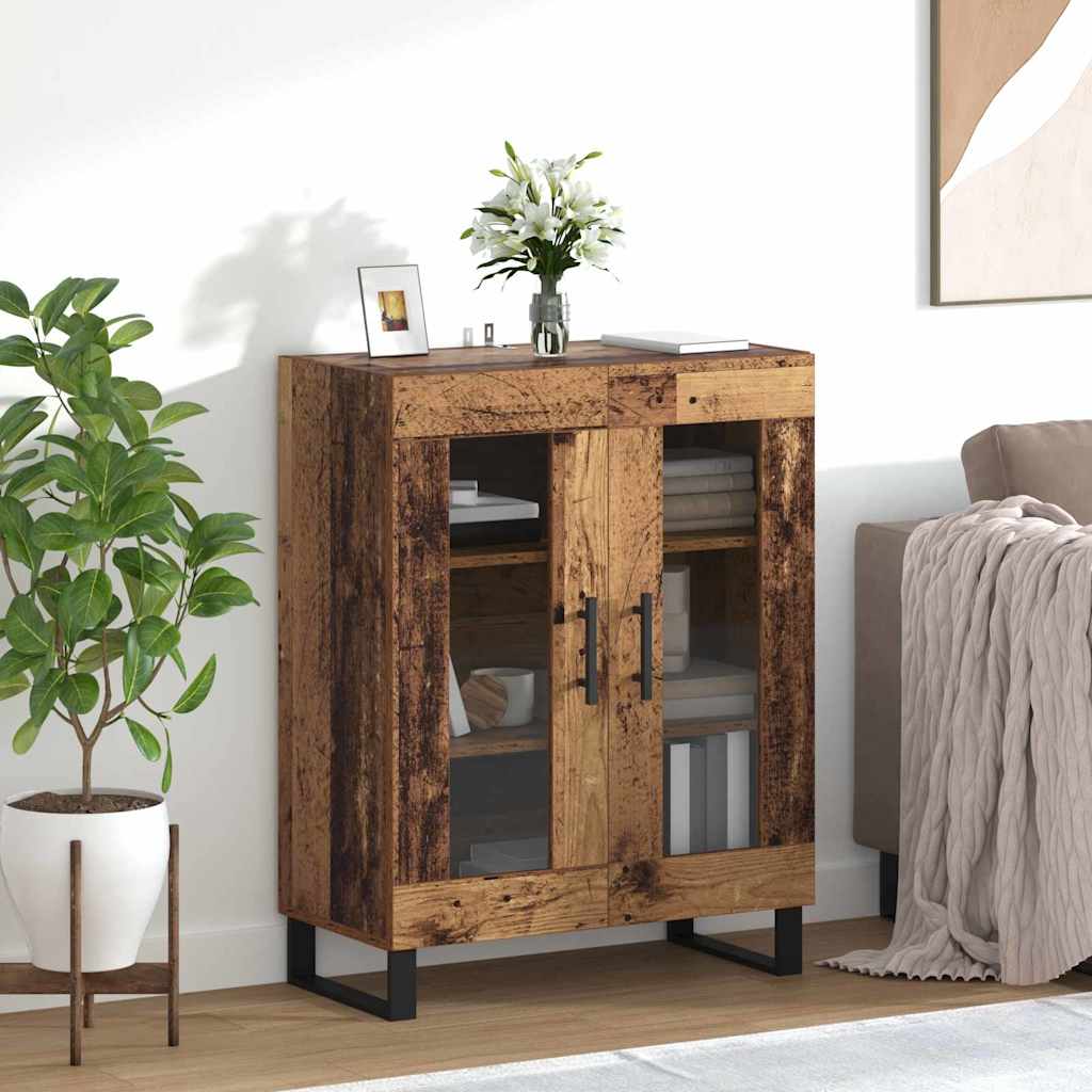 Sideboard Gammelt træ 69,5 x 34 x 90 cm Konstrueret træ