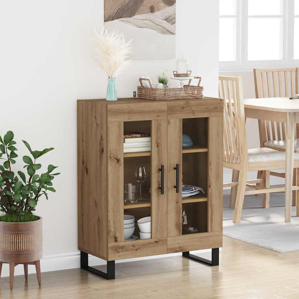 Sideboard Artisan Egetræ 69,5 x 34 x 90 cm Konstrueret træ