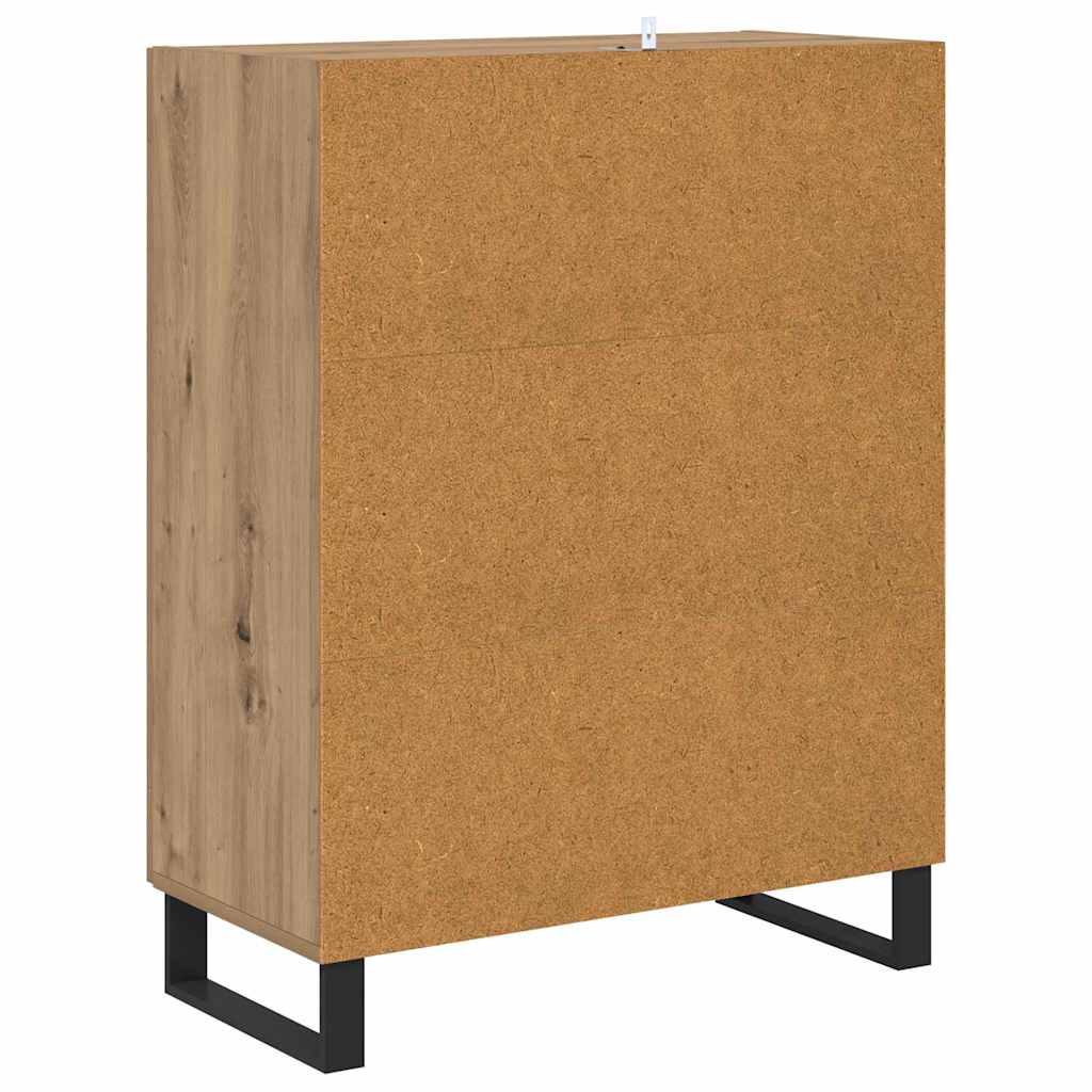 Sideboard Artisan Egetræ 69,5 x 34 x 90 cm Konstrueret træ