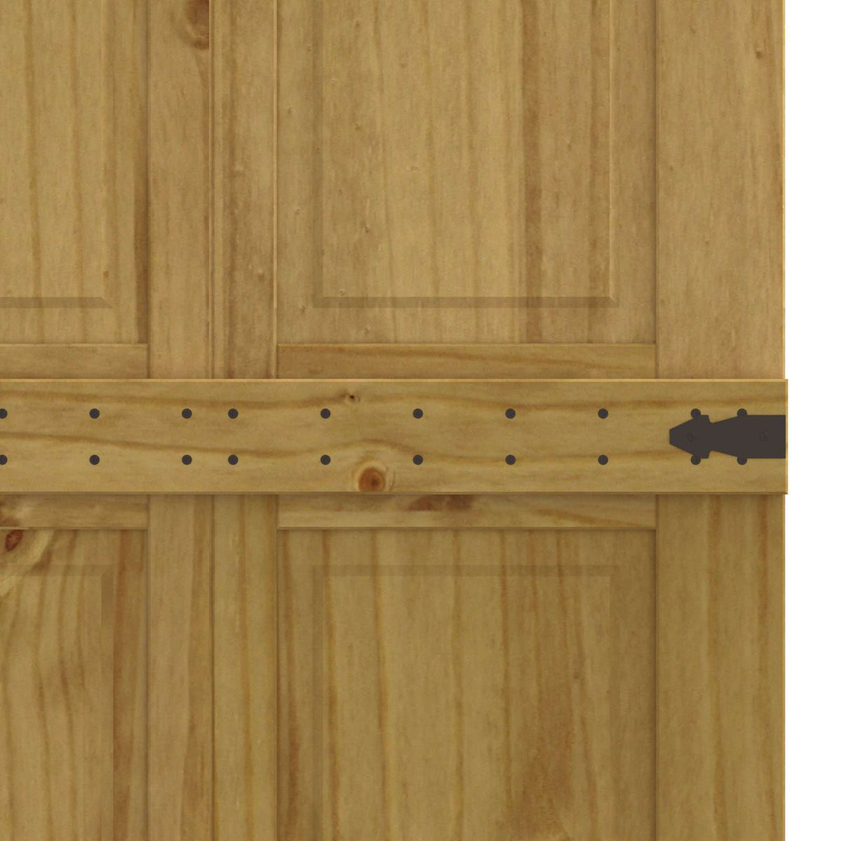 Ladedør CORONA 70 x 210 cm Massivt fyrretræ HonningBrun