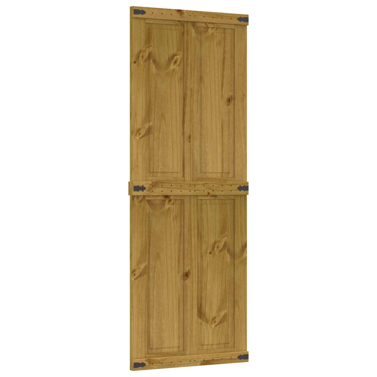 Ladedør CORONA 80 x 210 cm Massivt fyrretræ HonningBrun