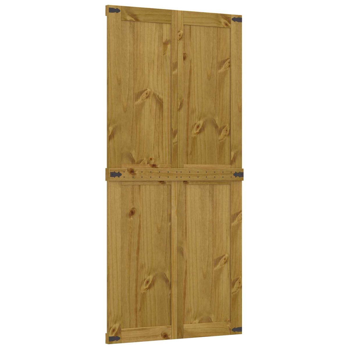 Ladedør CORONA 90 x 210 cm Massivt fyrretræ HonningBrun