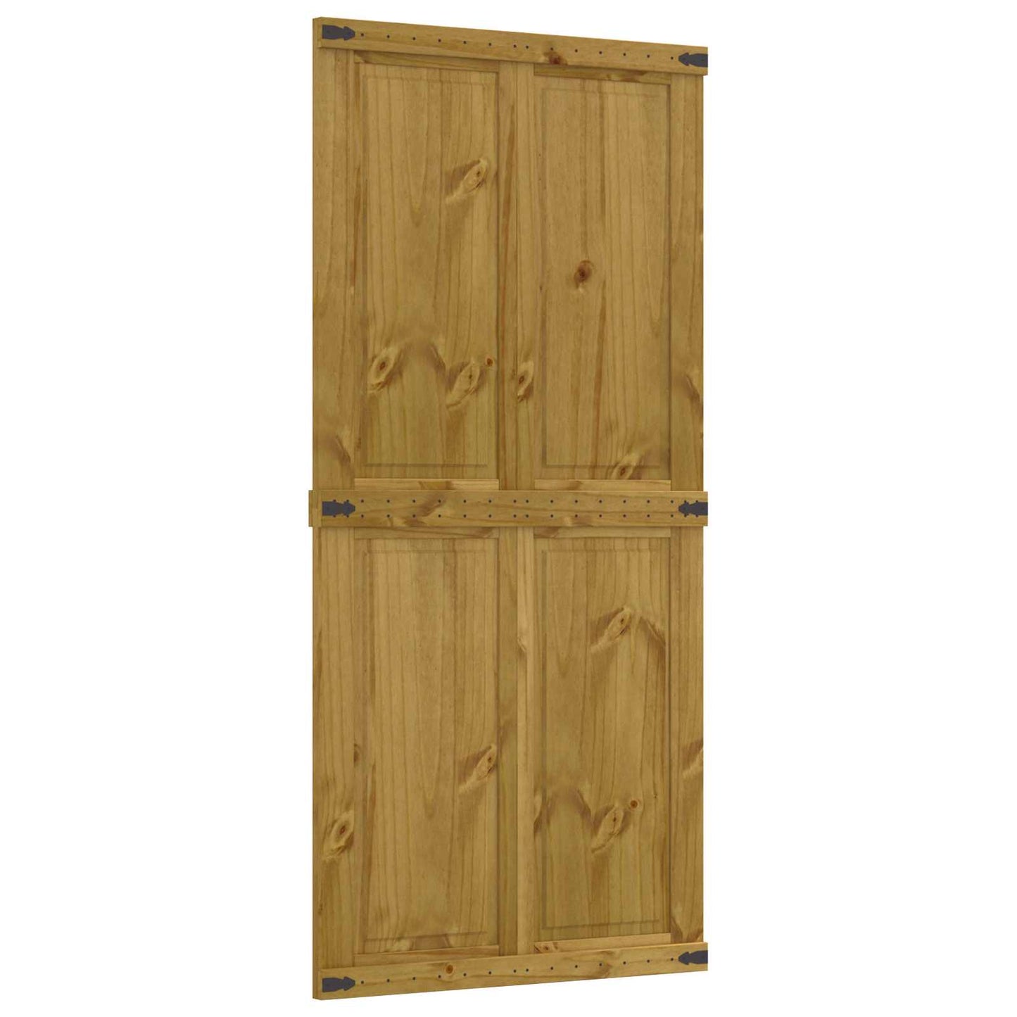 Ladedør CORONA 90 x 210 cm Massivt fyrretræ HonningBrun