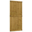 Ladedør CORONA 100 x 210 cm Massivt fyrretræ HonningBrun