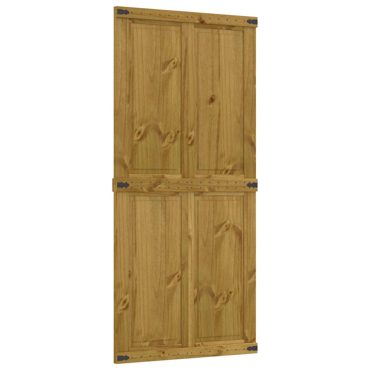 Ladedør CORONA 100 x 210 cm Massivt fyrretræ HonningBrun