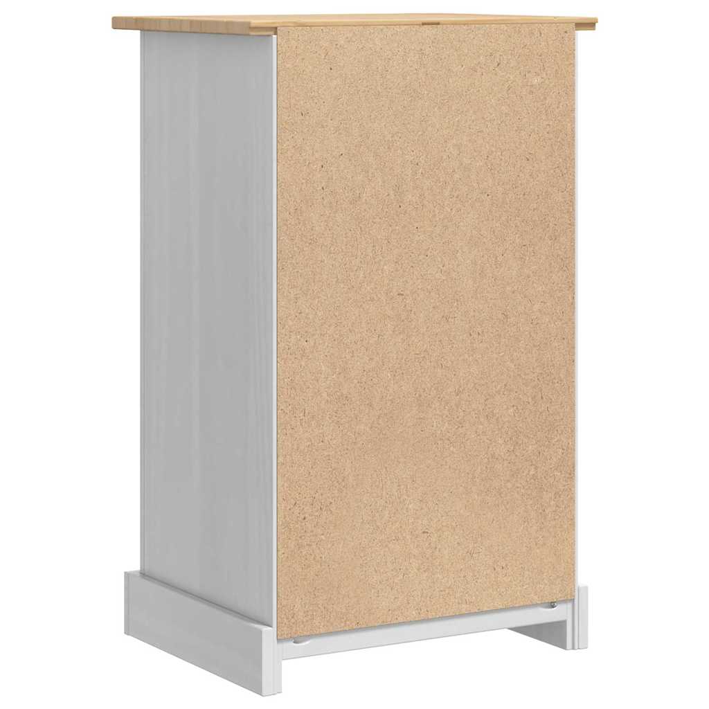 Sengebord Corona Hvid 53 x 39 x 84 cm Massiv fyrretræ