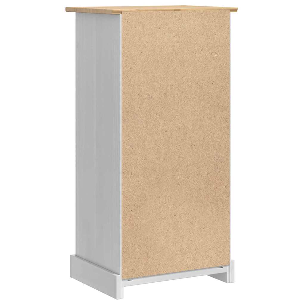 Sengebord Corona Hvid 53 x 39 x 103 cm Massiv fyrretræ