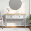 Endebord CORONA Hvid 115 x 46 x 73 cm Massiv fyrretræ