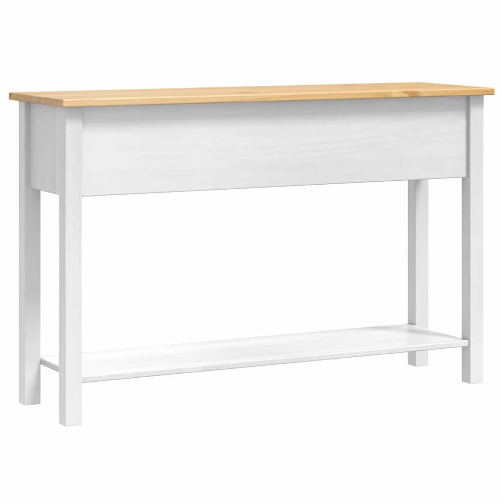 Endebord Corona Hvid 114 x 34,5 x 73 cm Massiv fyrretræ