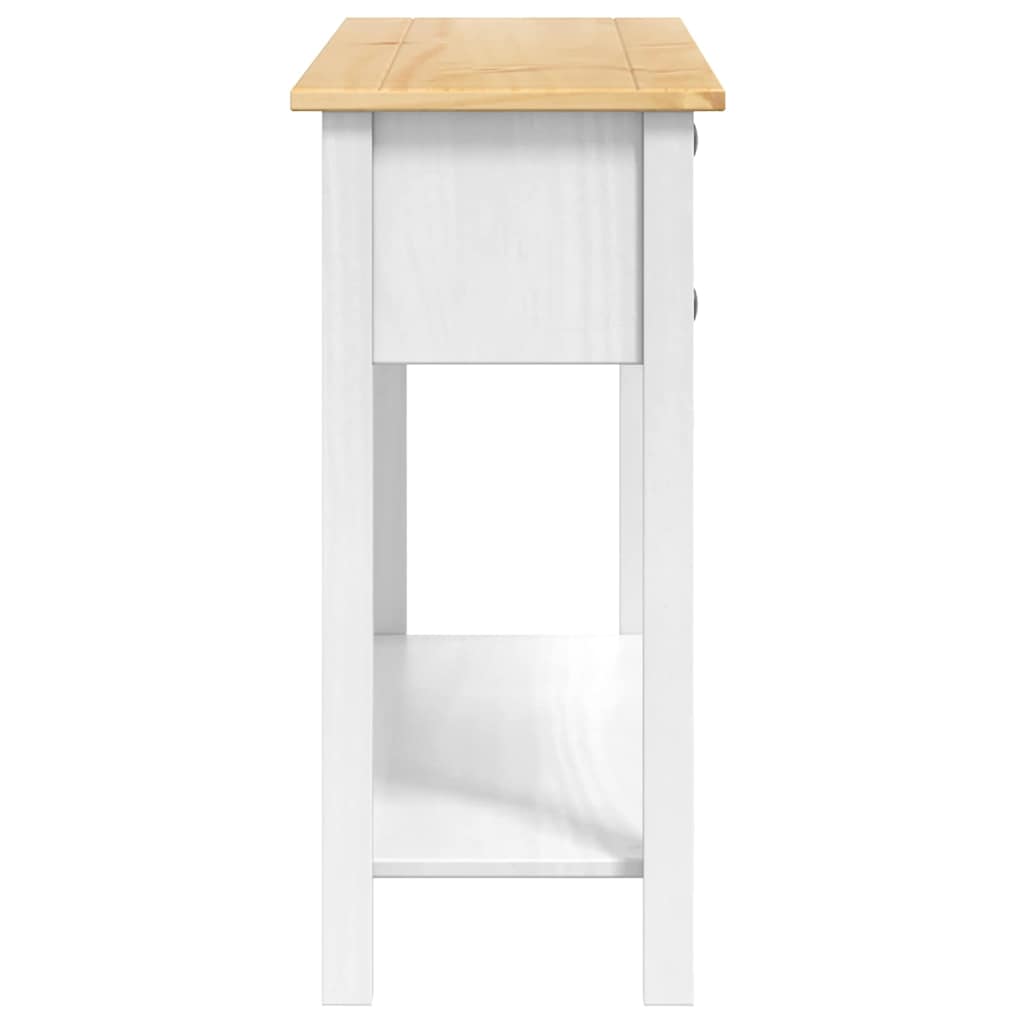 Endebord Corona Hvid 114 x 34,5 x 73 cm Massiv fyrretræ