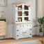 Sideboard CORONA Hvid 100 x 48,5 x 179 cm Massiv fyrretræ