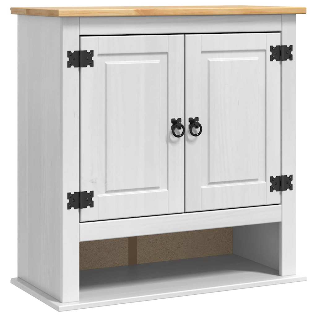 Hængeskab CORONA Hvid 70 x 33 x 71,5 cm Massivt fyrretræ