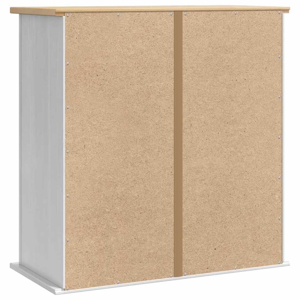 Hængeskab CORONA Hvid 70 x 33 x 71,5 cm Massivt fyrretræ