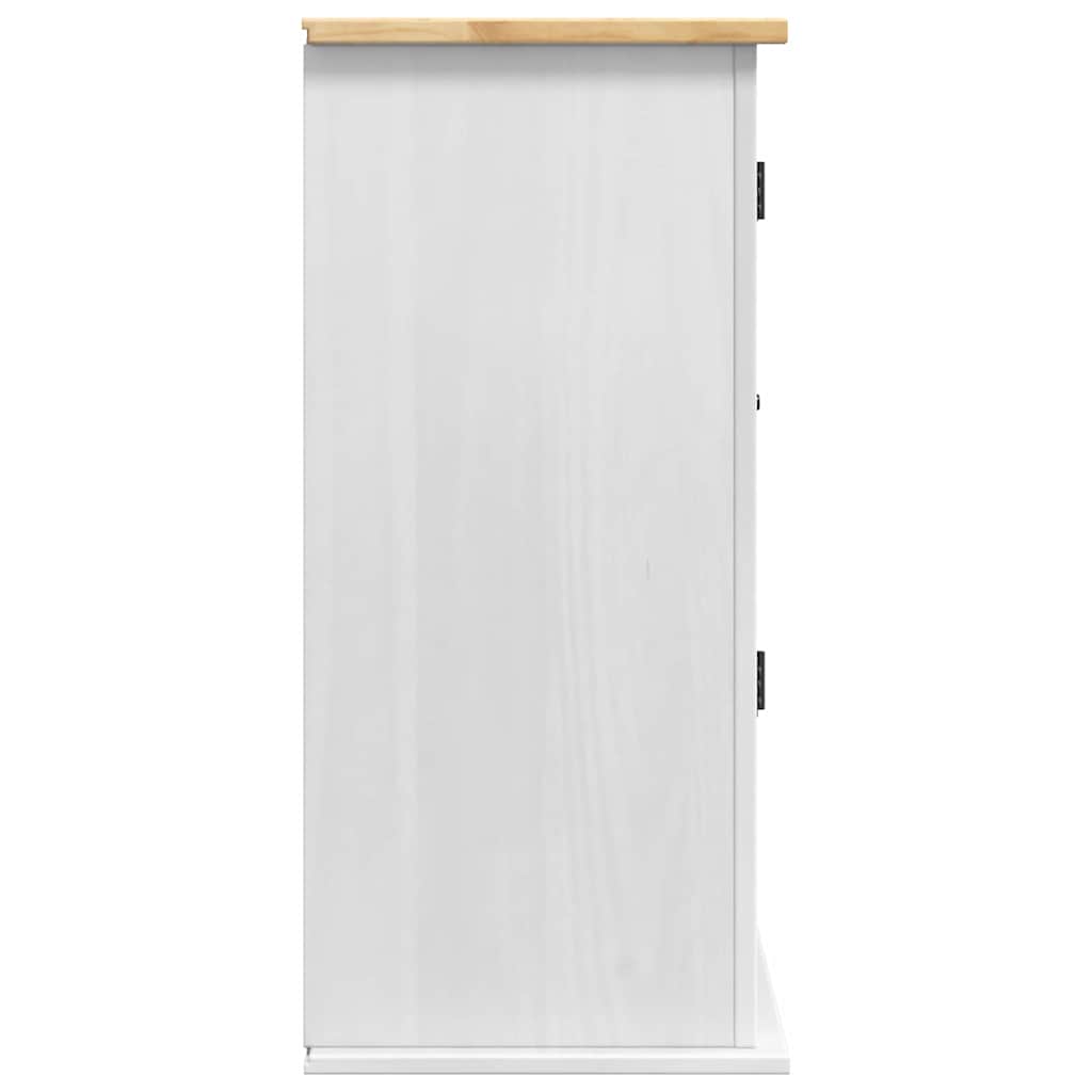 Hængeskab CORONA Hvid 70 x 33 x 71,5 cm Massivt fyrretræ