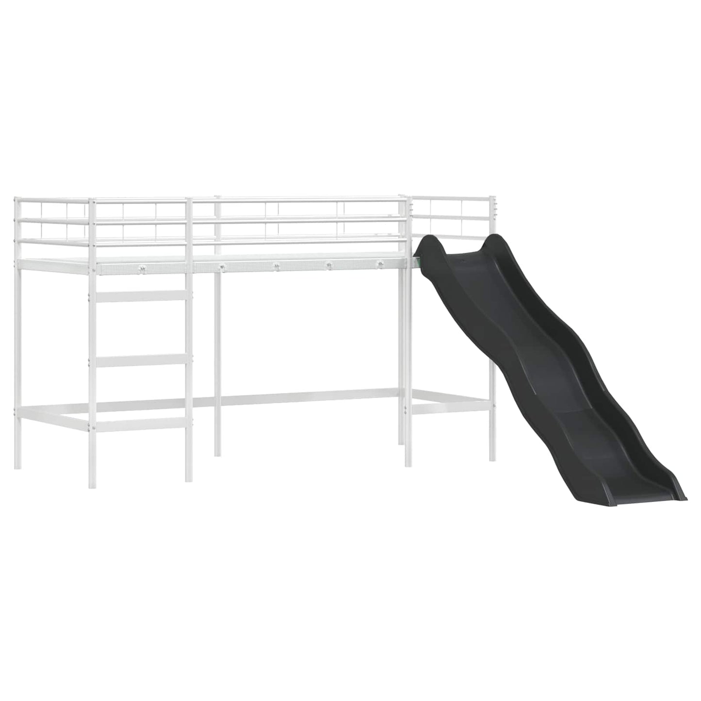 Børneseng med køjeseng Hvid og lyserød 90 x 190 cm Metal