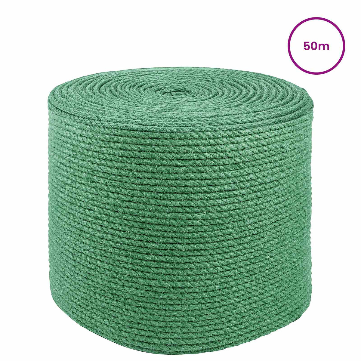 4 mm Grøn 100% Tossa jute