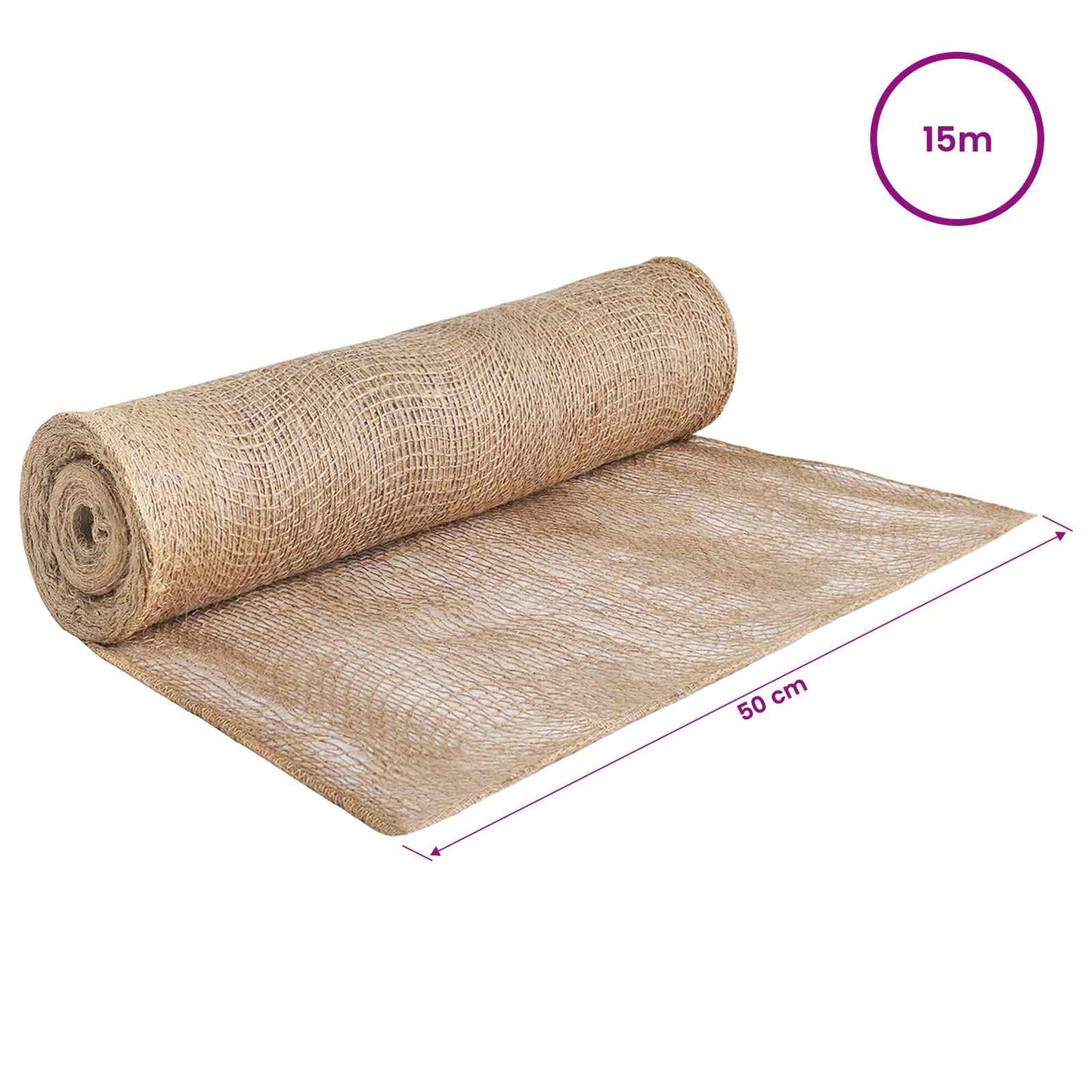 Jute Rulle 50 x 1500 cm