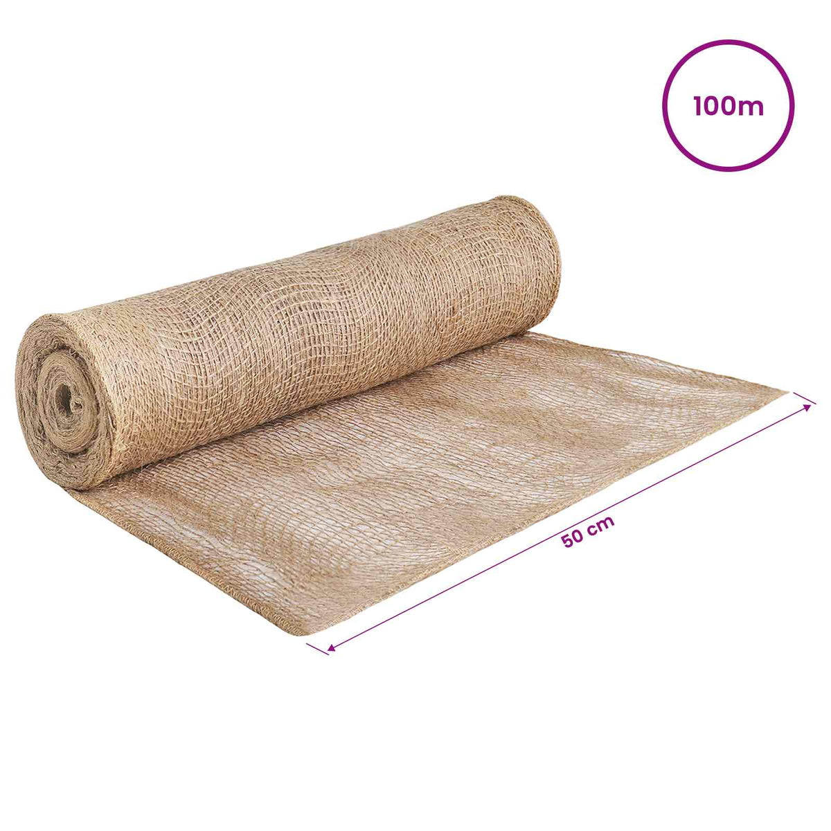 Jute Rulle 50 x 10000 cm