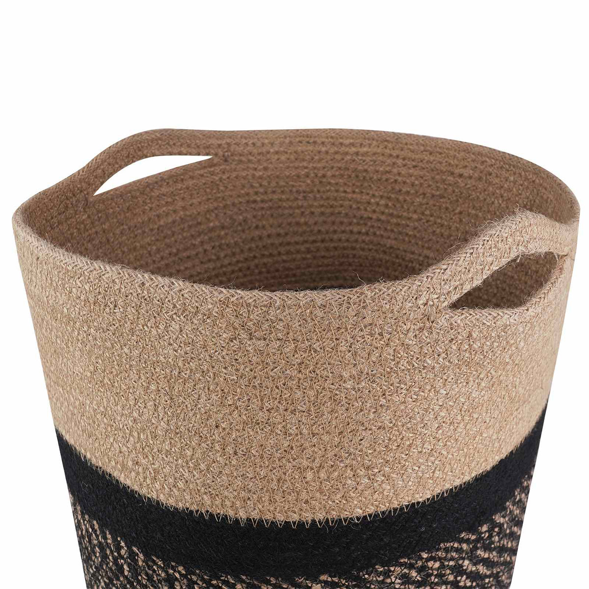 Plantepotte Sæt 2 stk. Naturfarvet og sort Ø 28 x 28 cm