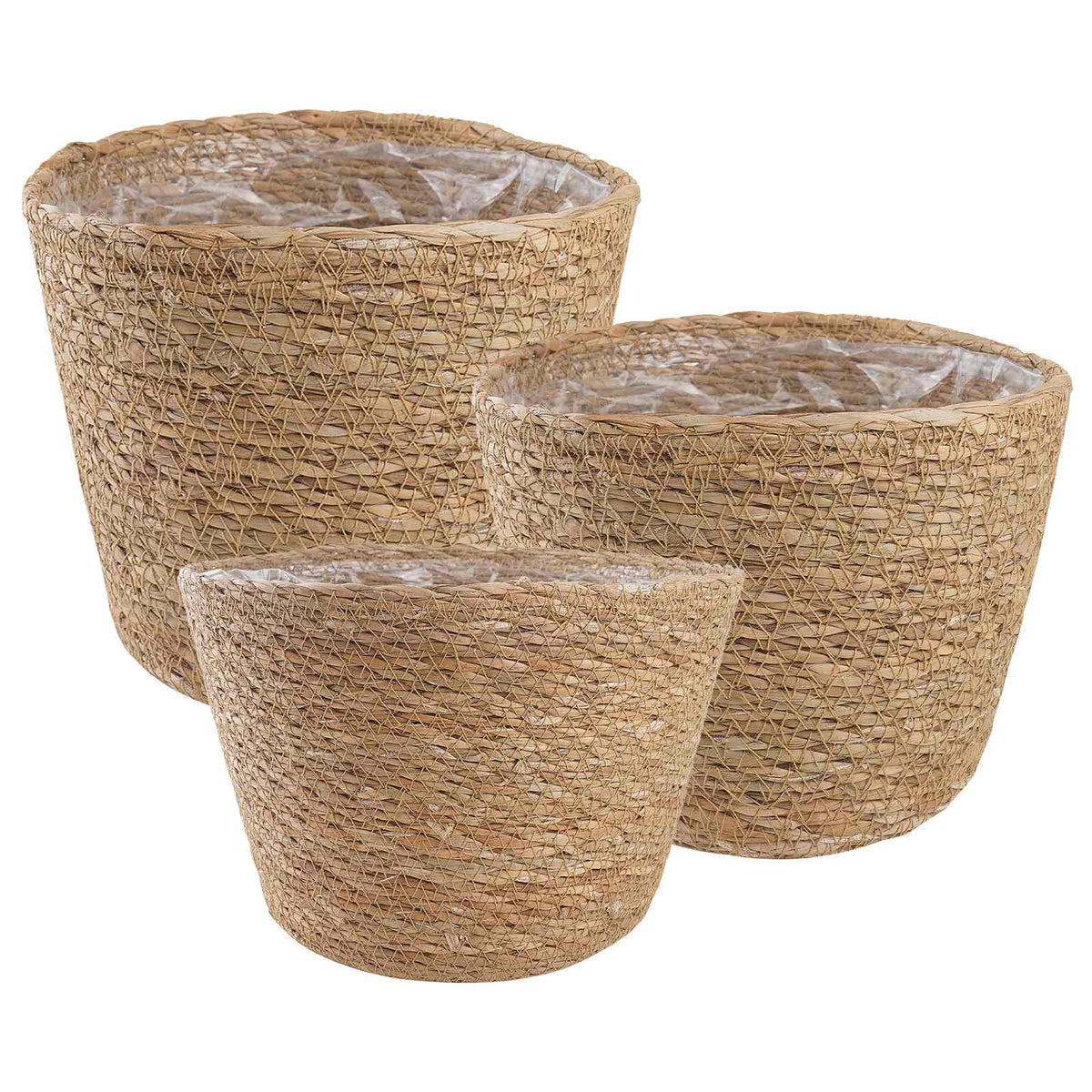 3 stk. Naturfarvet Ø26 x 19 cm 100% Søgræs