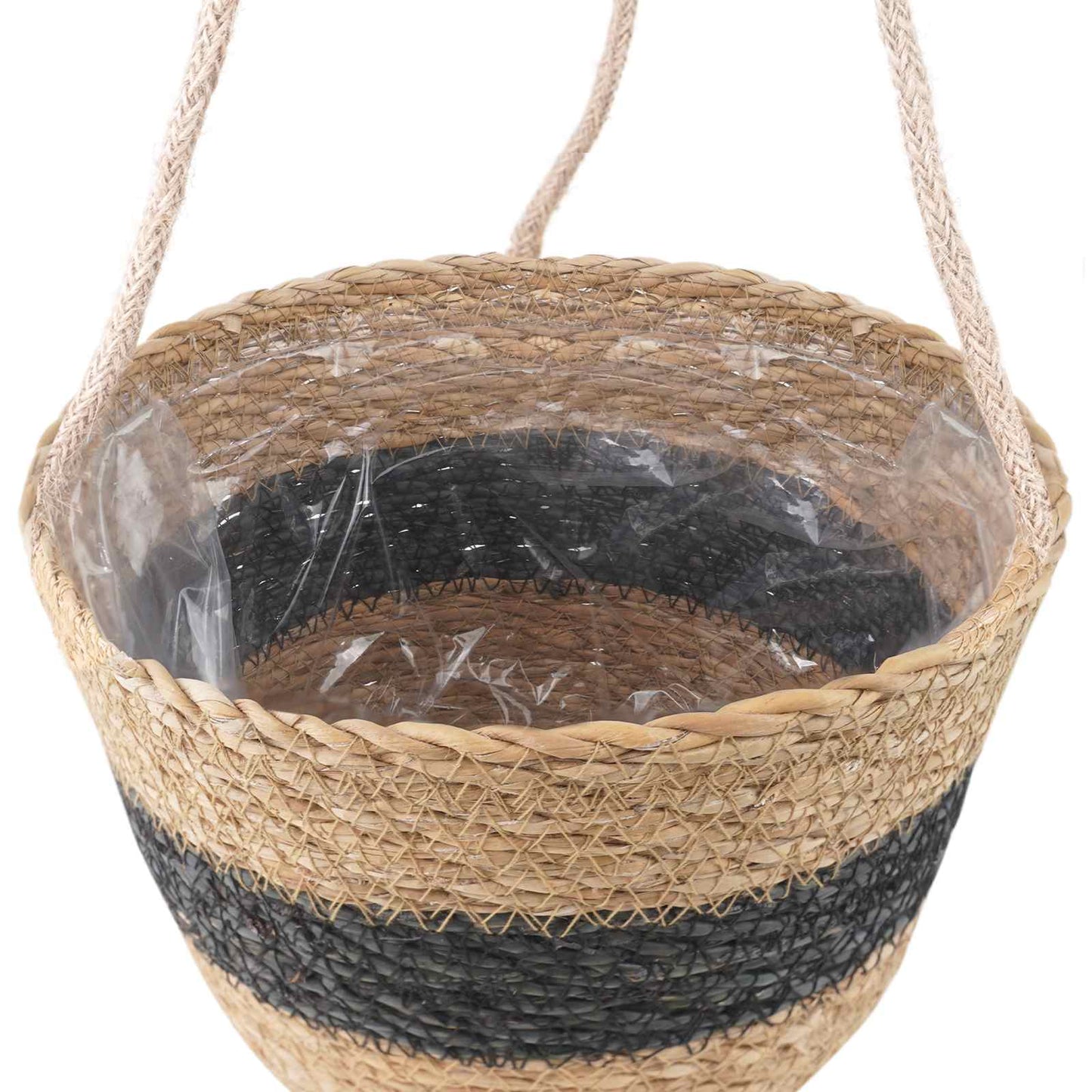 3 stk. Naturfarvet og sort Ø26 x 19 cm 100% Søgræs