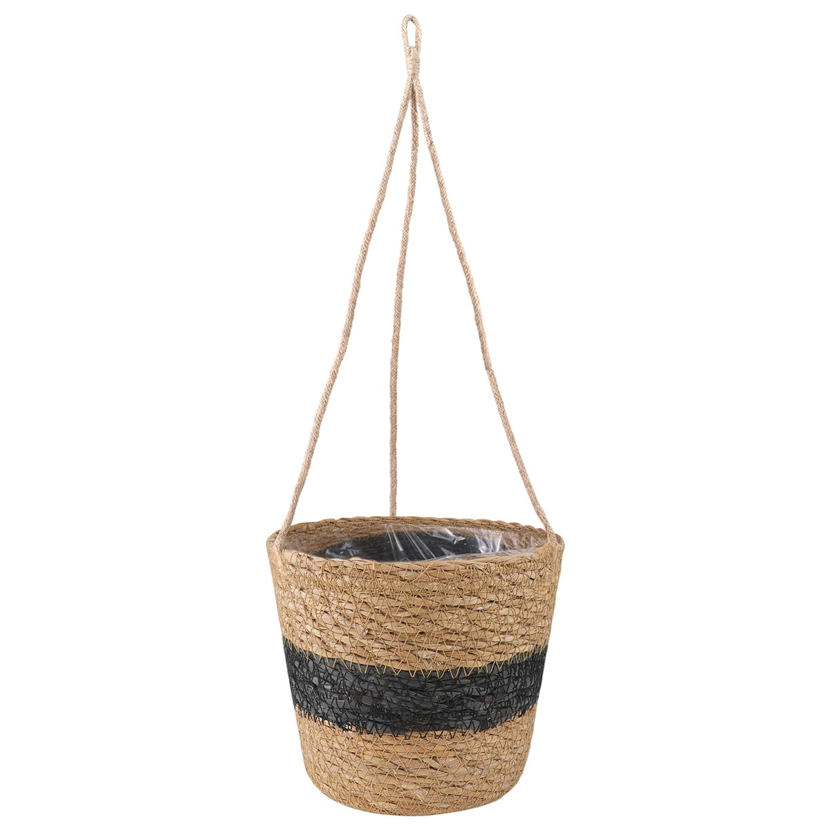 3 stk. Naturfarvet og sort Ø26 x 19 cm 100% Søgræs