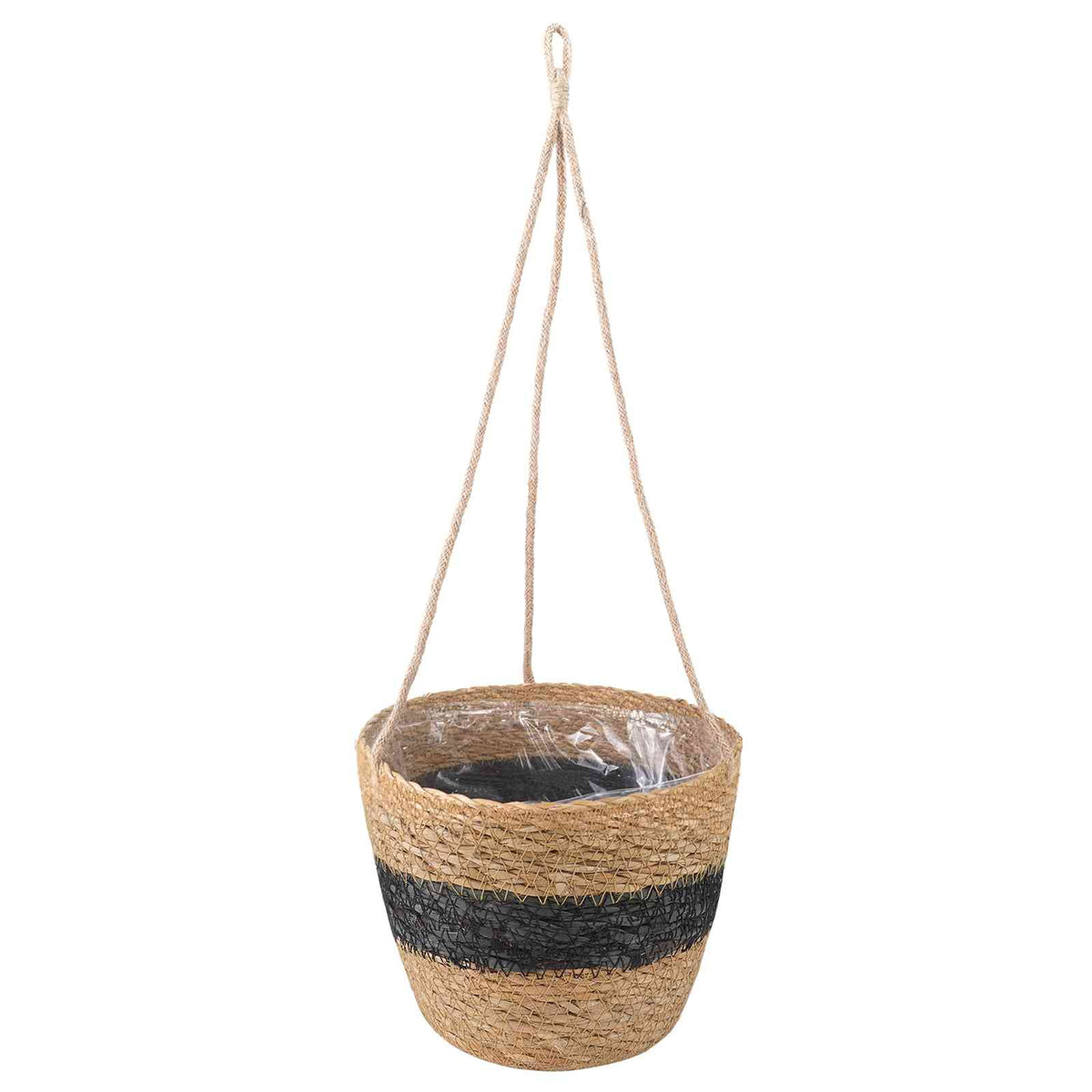 3 stk. Naturfarvet og sort Ø26 x 19 cm 100% Søgræs