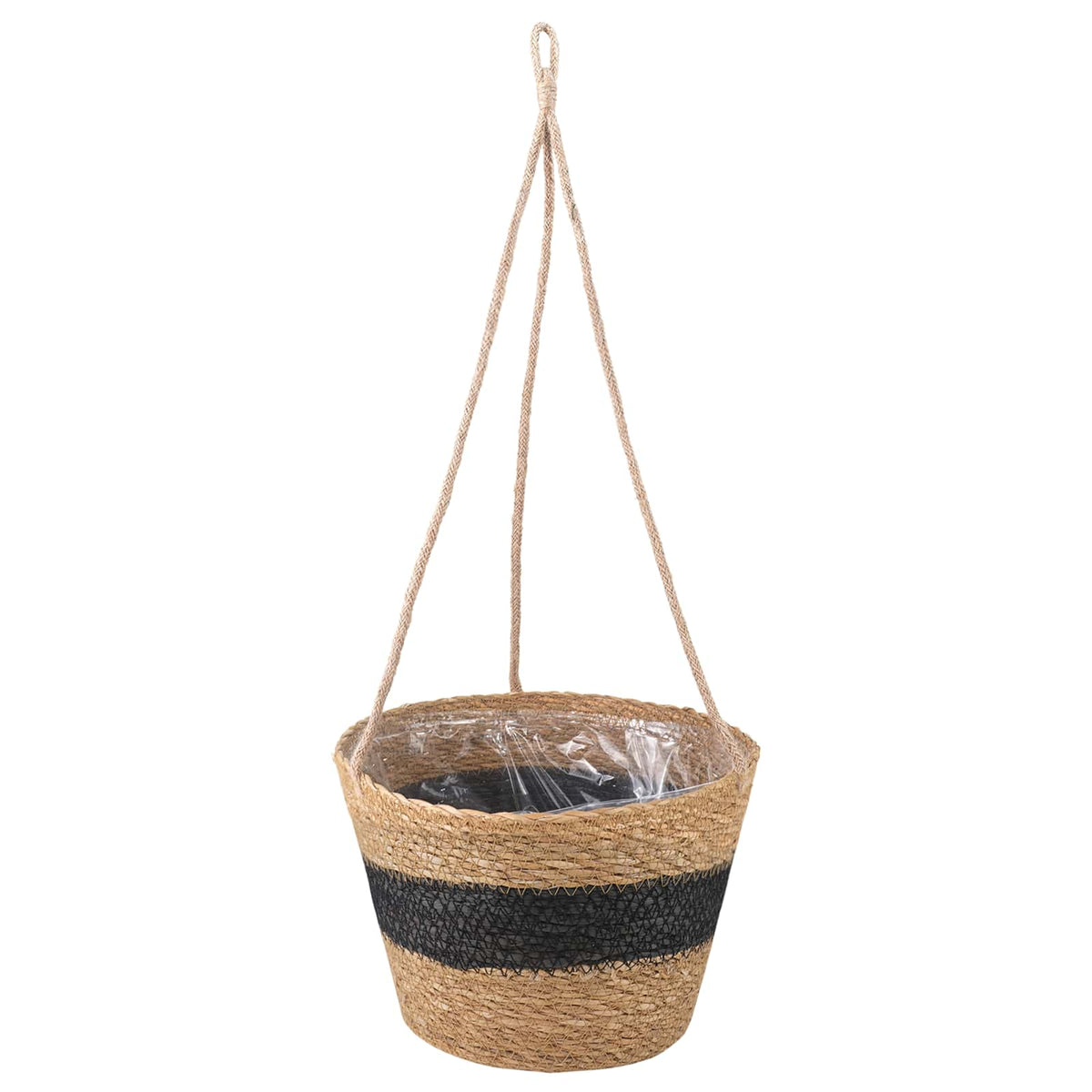 3 stk. Naturfarvet og sort Ø26 x 19 cm 100% Søgræs