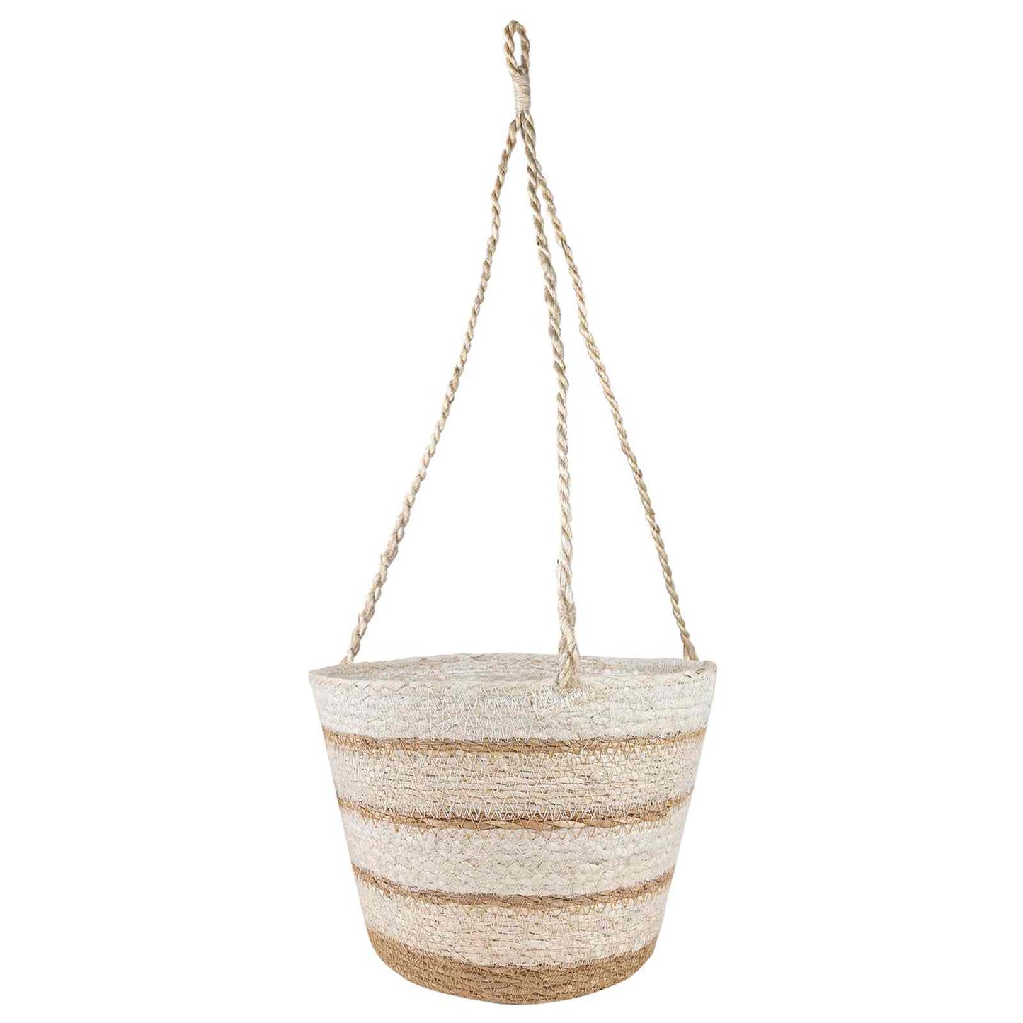3 stk. Naturlig, hvid og beige Ø26 x 19 cm 100% Søgræs
