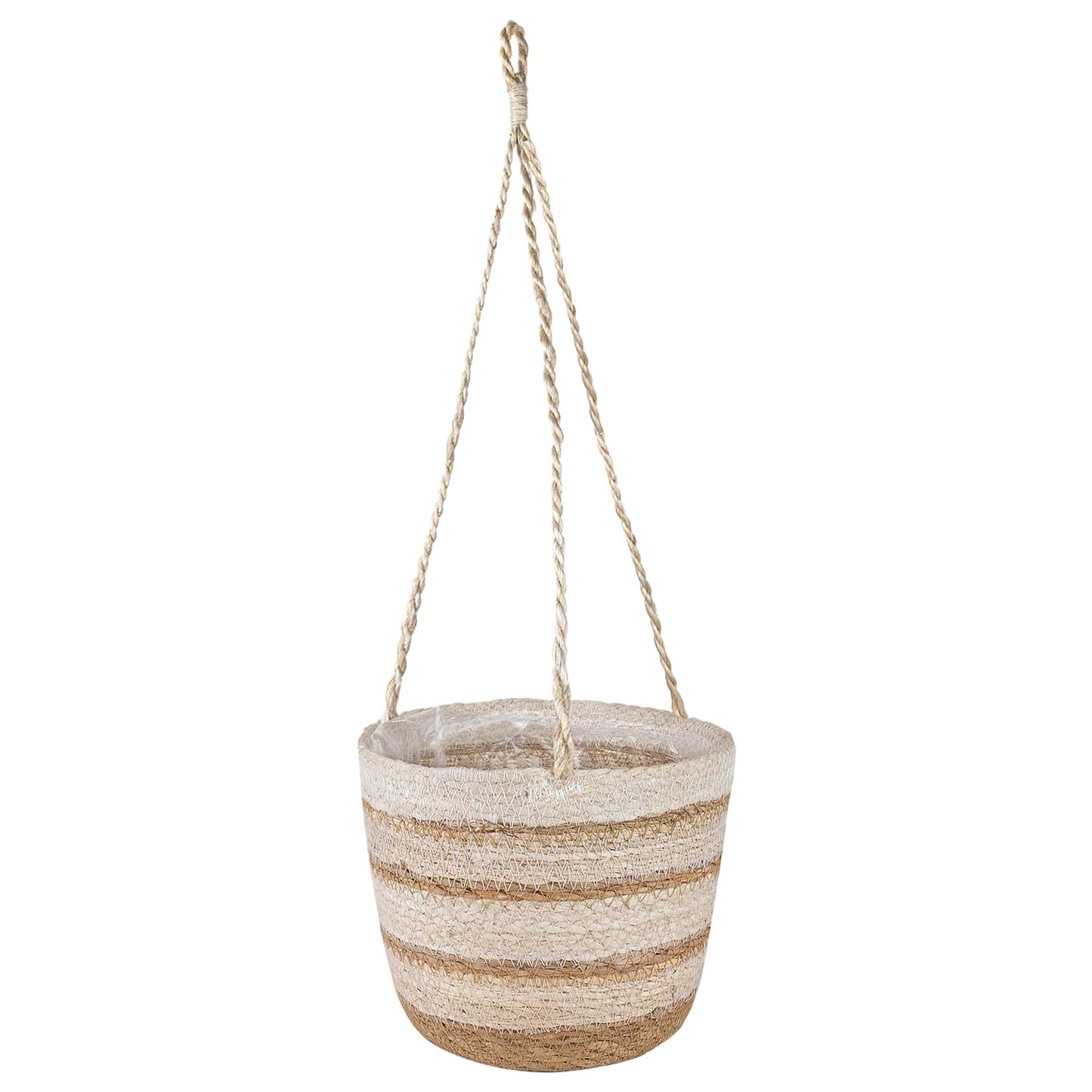 3 stk. Naturlig, hvid og beige Ø26 x 19 cm 100% Søgræs