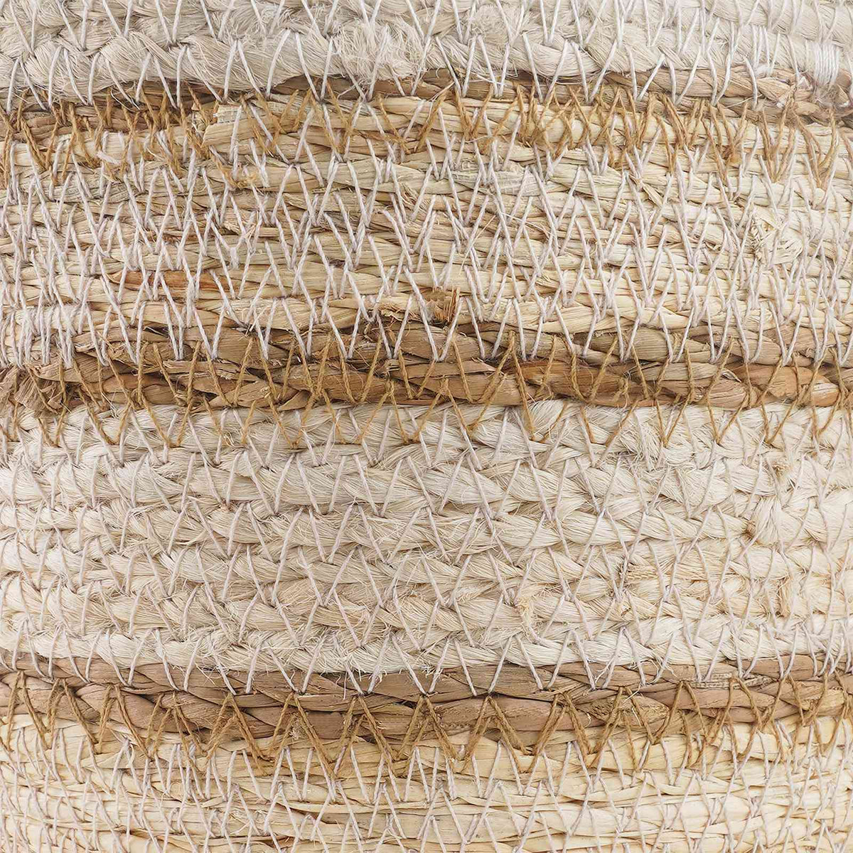 3 stk. Naturlig, hvid og beige Ø26 x 19 cm 100% Søgræs