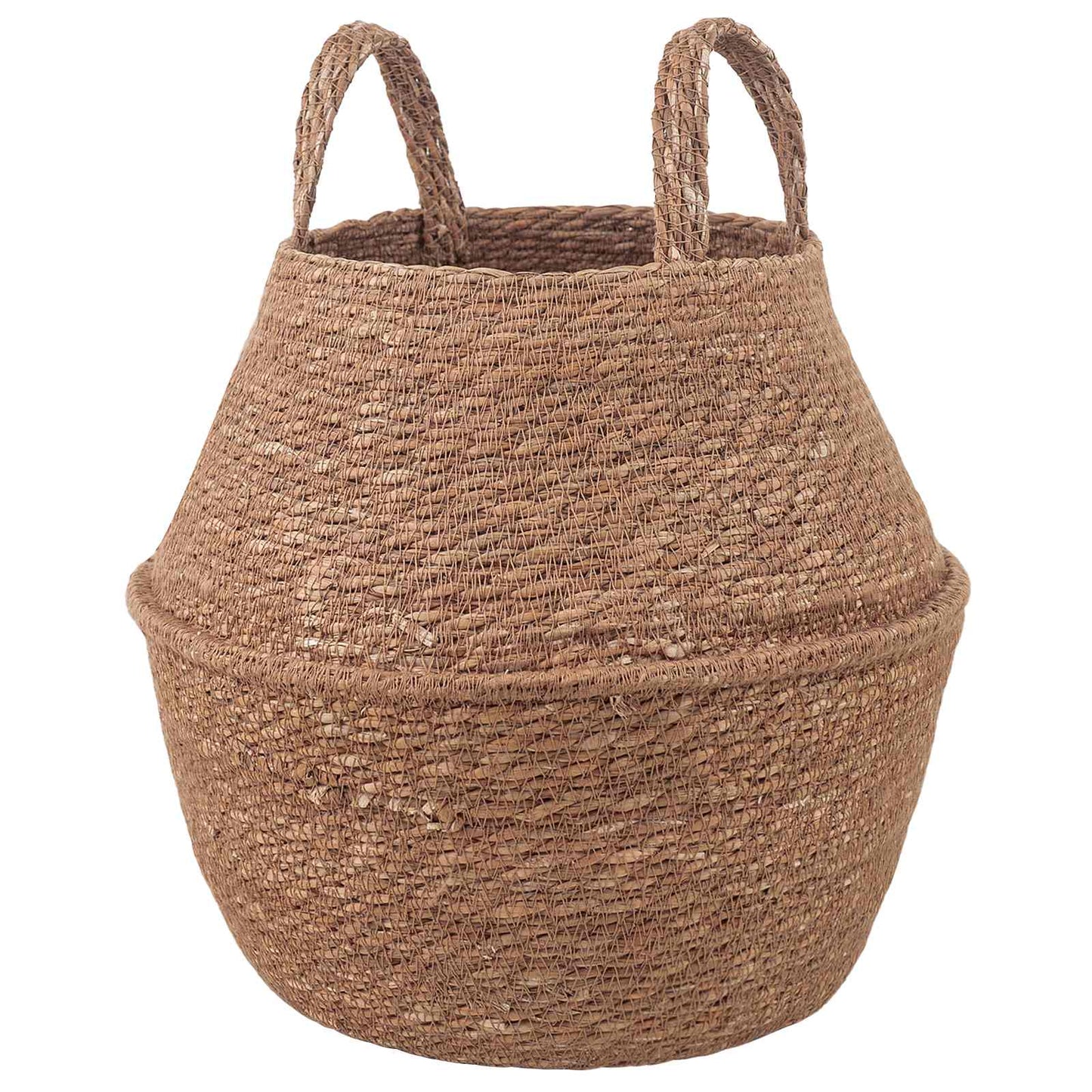 Plantekrukke med håndtag Naturfarvet Ø 22 x 20 cm 100% Søgræs