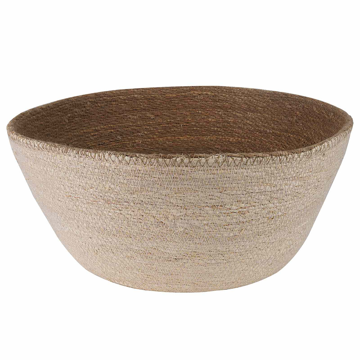 Plantekrukke med håndtag Hvid Ø 32 x 32 cm 100% Søgræs
