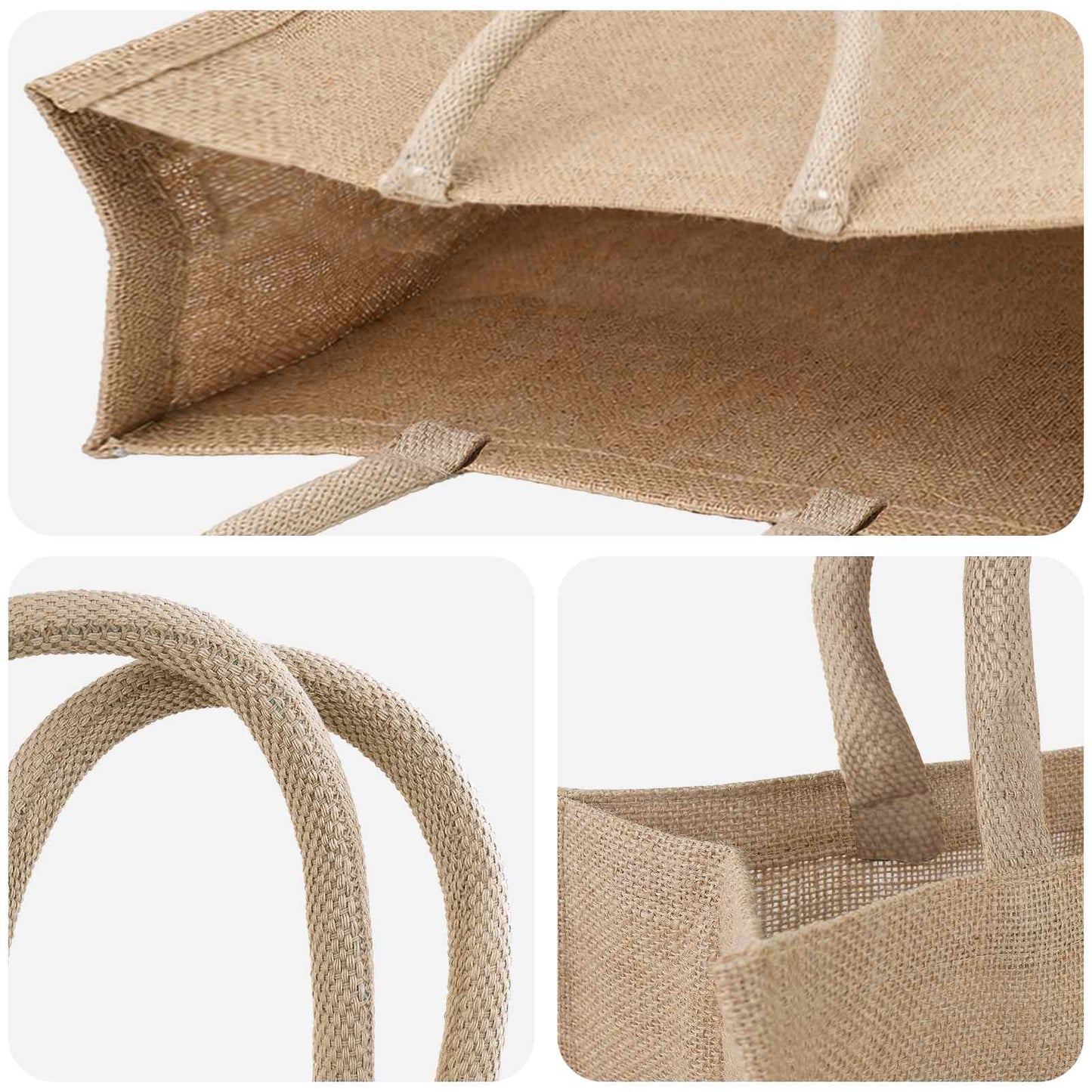 Jute tasker 50 Naturfarvet 42 x 33 x 19 cm 100% Tossa Jute