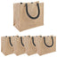Jute tasker 5 Naturfarvet og sort 26 x 22 x 14 cm