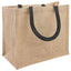 Jute tasker 5 Naturfarvet og sort 26 x 22 x 14 cm