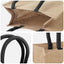 Jute tasker 10 Naturfarvet og sort 26 x 22 x 14 cm